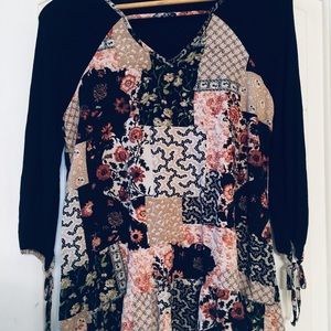 Bohemian flowy blouse